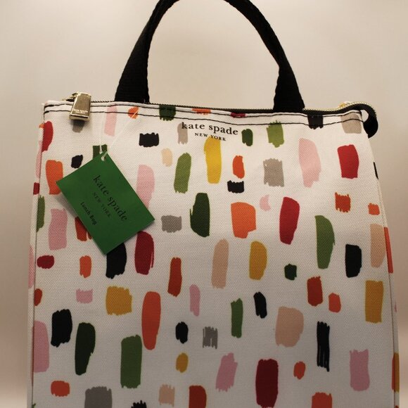 Kate Spade New York Colorful Dot Lunch Bag – Insulated Tote - Picture 1 of 8